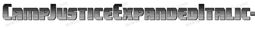 CampJusticeExpandedItalic-xm8K字体转换