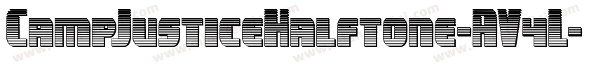 CampJusticeHalftone-AV4L字体转换