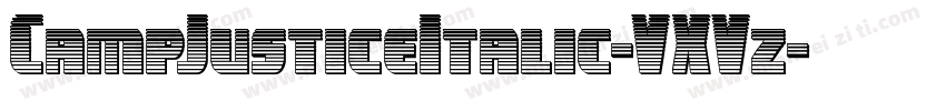 CampJusticeItalic-VXVz字体转换