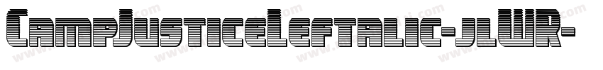 CampJusticeLeftalic-jlWR字体转换