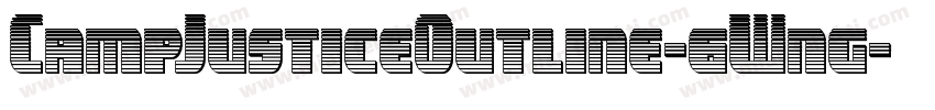 CampJusticeOutline-6Wng字体转换