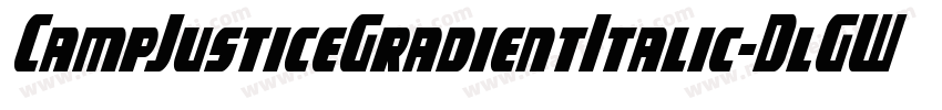 CampJusticeGradientItalic-DlGW字体转换