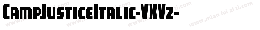 CampJusticeItalic-VXVz字体转换