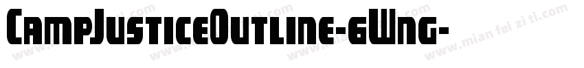 CampJusticeOutline-6Wng字体转换