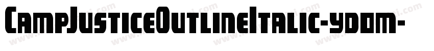 CampJusticeOutlineItalic-yd0m字体转换