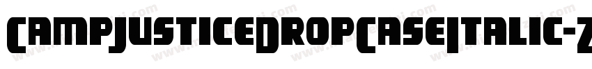 CampJusticeDropCaseItalic-Z0om字体转换