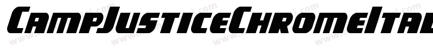 CampJusticeChromeItalic-WgoE字体转换