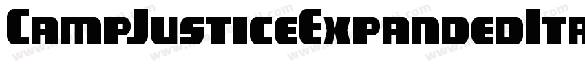 CampJusticeExpandedItalic-xm8K字体转换