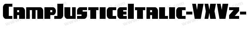 CampJusticeItalic-VXVz字体转换