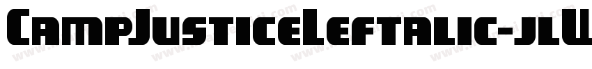 CampJusticeLeftalic-jlWR字体转换