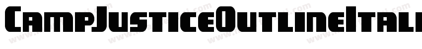 CampJusticeOutlineItalic-yd0m字体转换
