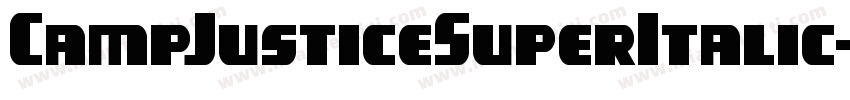 CampJusticeSuperItalic-l1P5字体转换