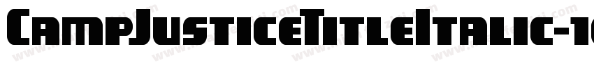 CampJusticeTitleItalic-1g9e字体转换