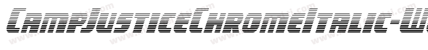 CampJusticeChromeItalic-WgoE字体转换
