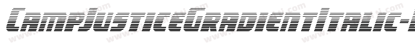 CampJusticeGradientItalic-DlGW字体转换