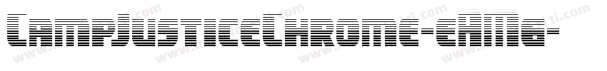 CampJusticeChrome-eAM6字体转换