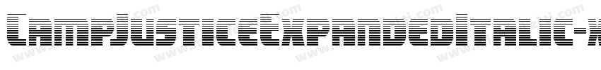 CampJusticeExpandedItalic-xm8K字体转换