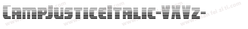 CampJusticeItalic-VXVz字体转换