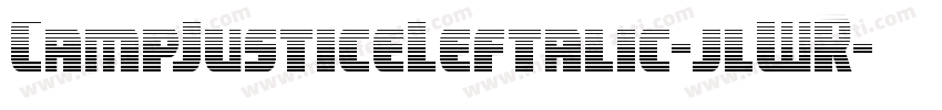 CampJusticeLeftalic-jlWR字体转换