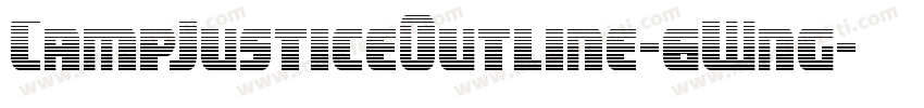 CampJusticeOutline-6Wng字体转换