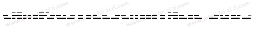 CampJusticeSemiItalic-9OBy字体转换