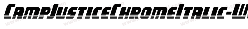 CampJusticeChromeItalic-WgoE字体转换