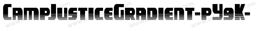 CampJusticeGradient-pY9K字体转换