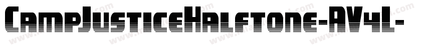CampJusticeHalftone-AV4L字体转换