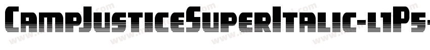 CampJusticeSuperItalic-l1P5字体转换