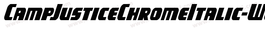 CampJusticeChromeItalic-WgoE字体转换