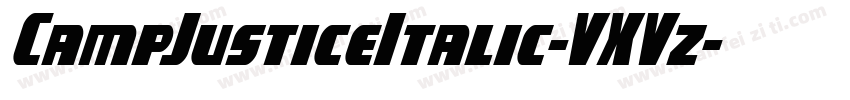 CampJusticeItalic-VXVz字体转换