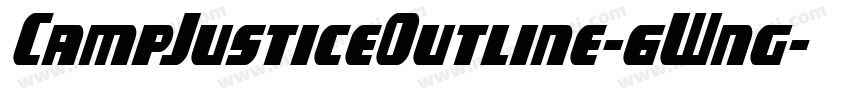 CampJusticeOutline-6Wng字体转换