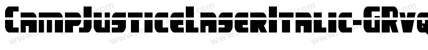 CampJusticeLaserItalic-GRvq字体转换