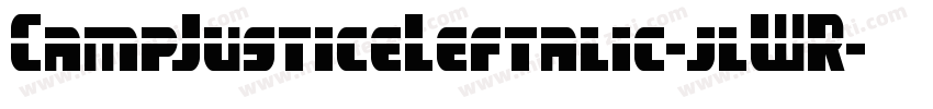 CampJusticeLeftalic-jlWR字体转换