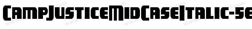 CampJusticeMidCaseItalic-5elB字体转换