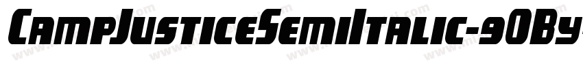 CampJusticeSemiItalic-9OBy字体转换