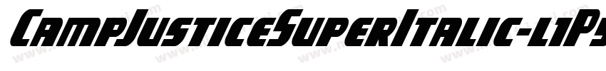 CampJusticeSuperItalic-l1P5字体转换