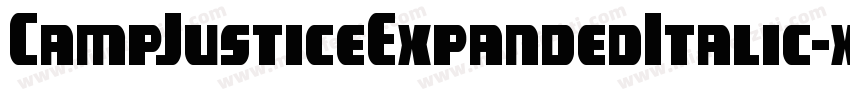 CampJusticeExpandedItalic-xm8K字体转换