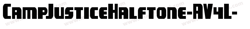 CampJusticeHalftone-AV4L字体转换