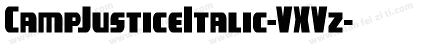 CampJusticeItalic-VXVz字体转换