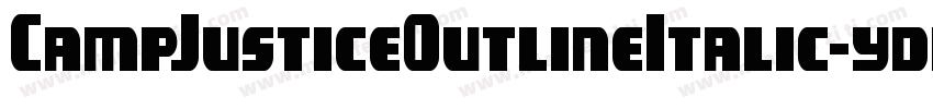 CampJusticeOutlineItalic-yd0m字体转换