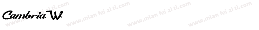 CambriaW字体转换