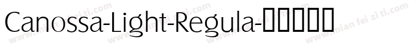 Canossa-Light-Regula字体转换