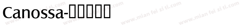 Canossa字体转换