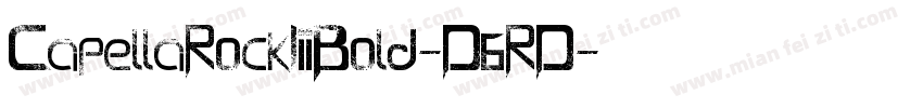 CapellaRockIiiBold-D6RD字体转换