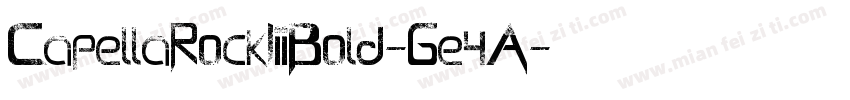 CapellaRockIiiBold-Ge4A字体转换