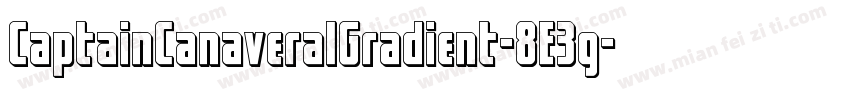CaptainCanaveralGradient-8E3g字体转换