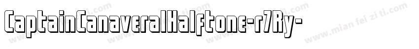 CaptainCanaveralHalftone-r7Ry字体转换