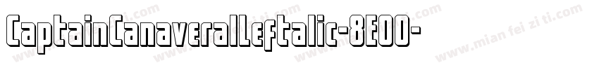 CaptainCanaveralLeftalic-8E00字体转换