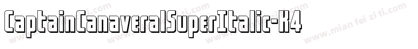 CaptainCanaveralSuperItalic-K4Y7字体转换